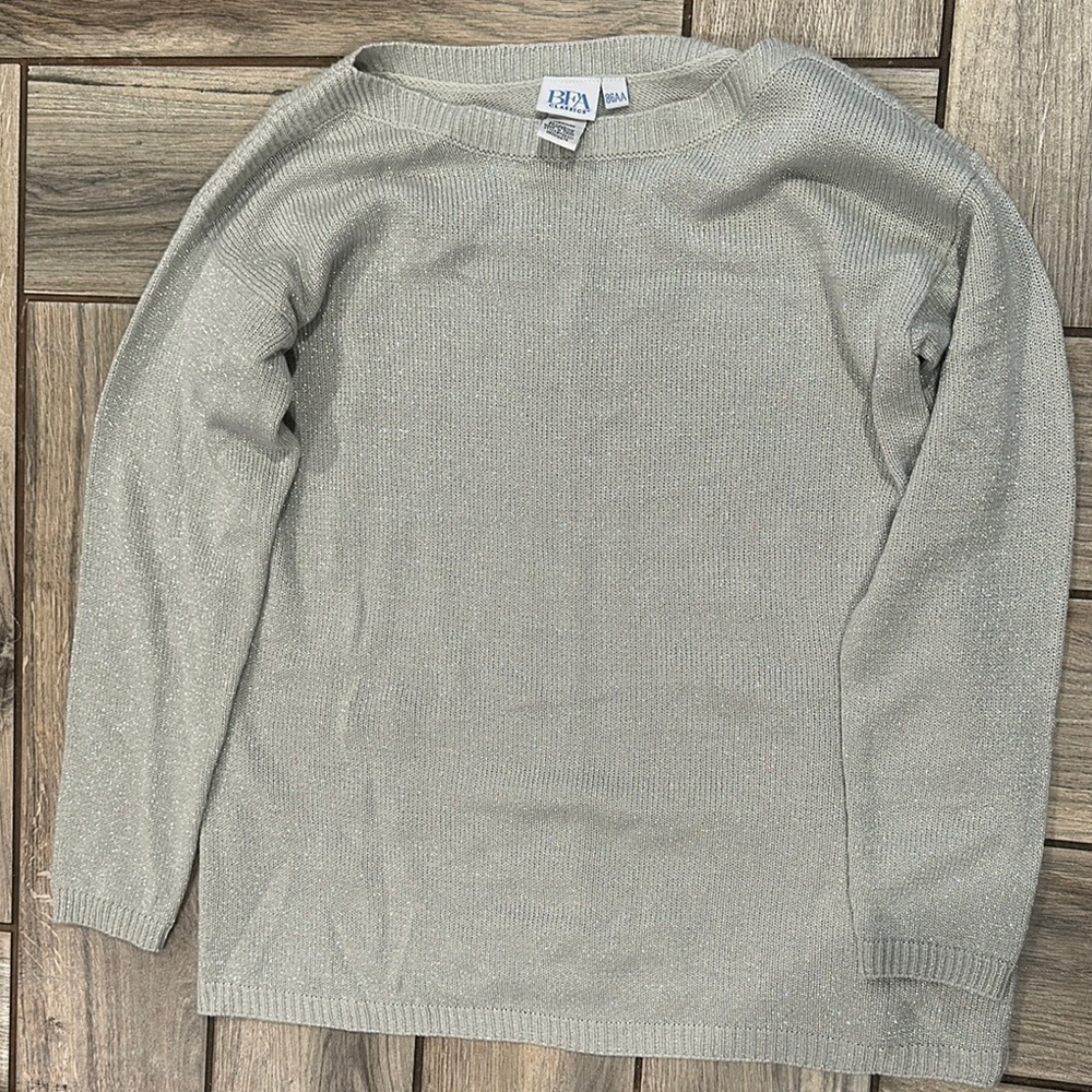 BFA Classics Silver Knit Sweater